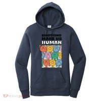 Emotions Make Us Human Retro Mental Health Positive Quote Women's Hoodie thumb 0