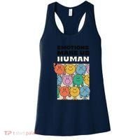 Emotions Make Us Human Retro Mental Health Positive Quote Women's Tank Top thumb 0