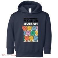 Emotions Make Us Human Retro Mental Health Positive Quote Toddler Hoodie thumb 0