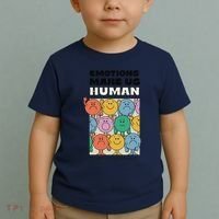 Emotions Make Us Human Retro Mental Health Positive Quote Toddler T-Shirt thumb 2