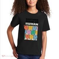 Emotions Make Us Human Retro Mental Health Positive Quote Kids T-Shirt thumb 2