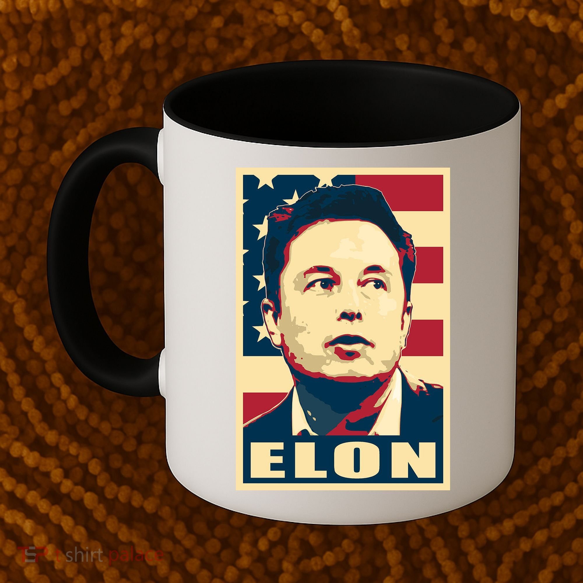 Elon Musk USA Retro Coffee Mug