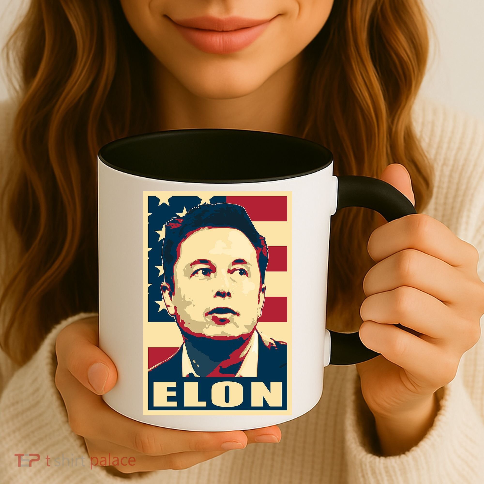 Elon Musk USA Retro Coffee Mug