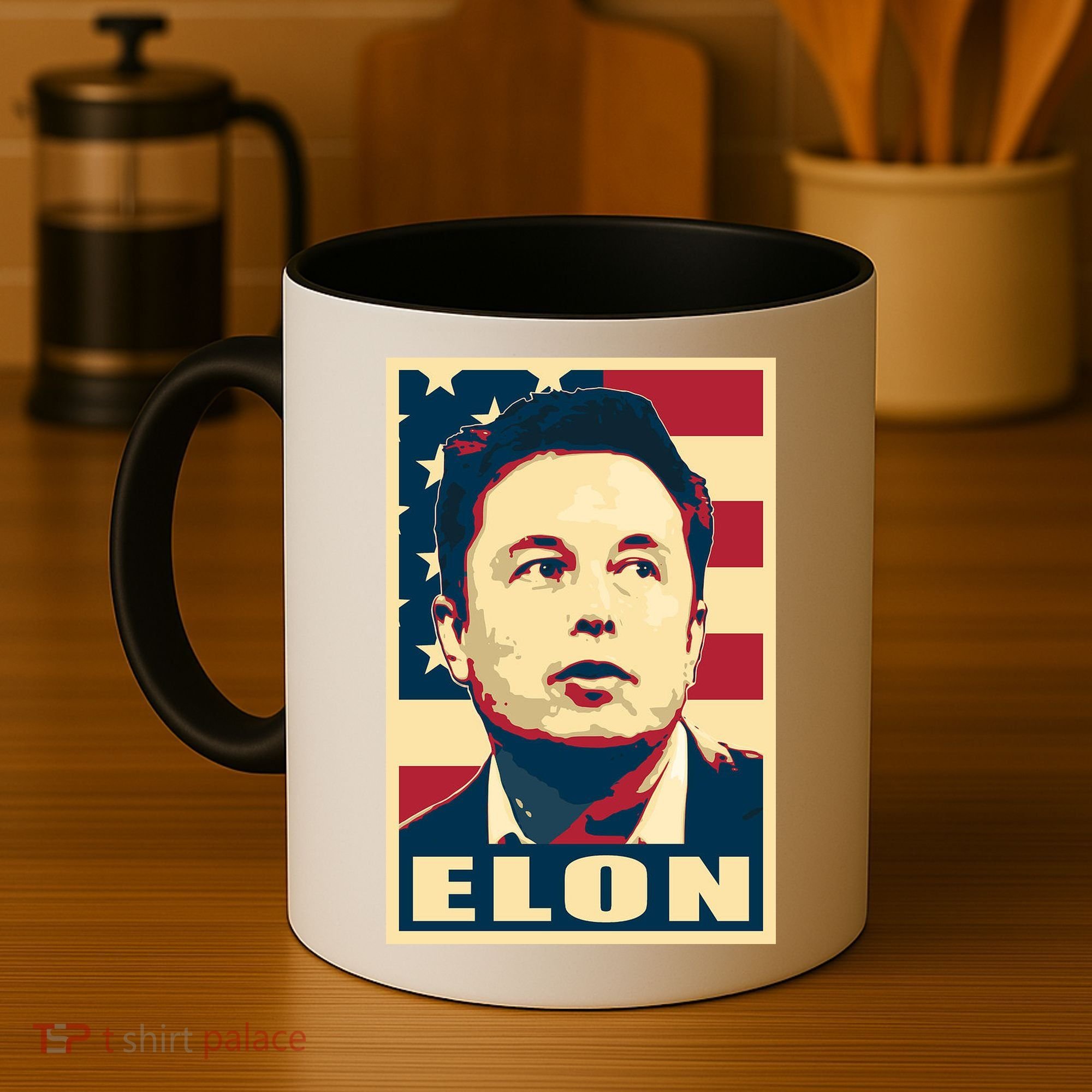 Elon Musk USA Retro Coffee Mug