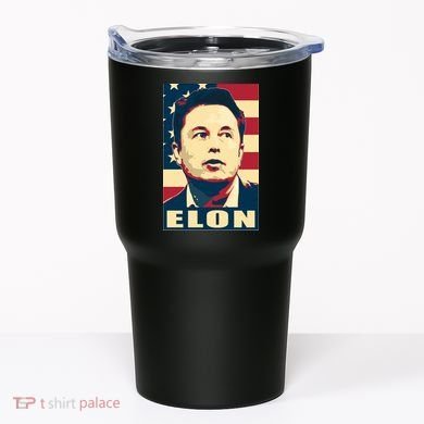 Elon Musk USA Retro Tumbler