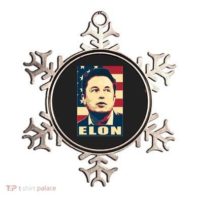 Elon Musk USA Retro Ornament