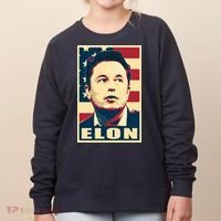 Elon Musk USA Retro Women's Sweatshirt thumb 0