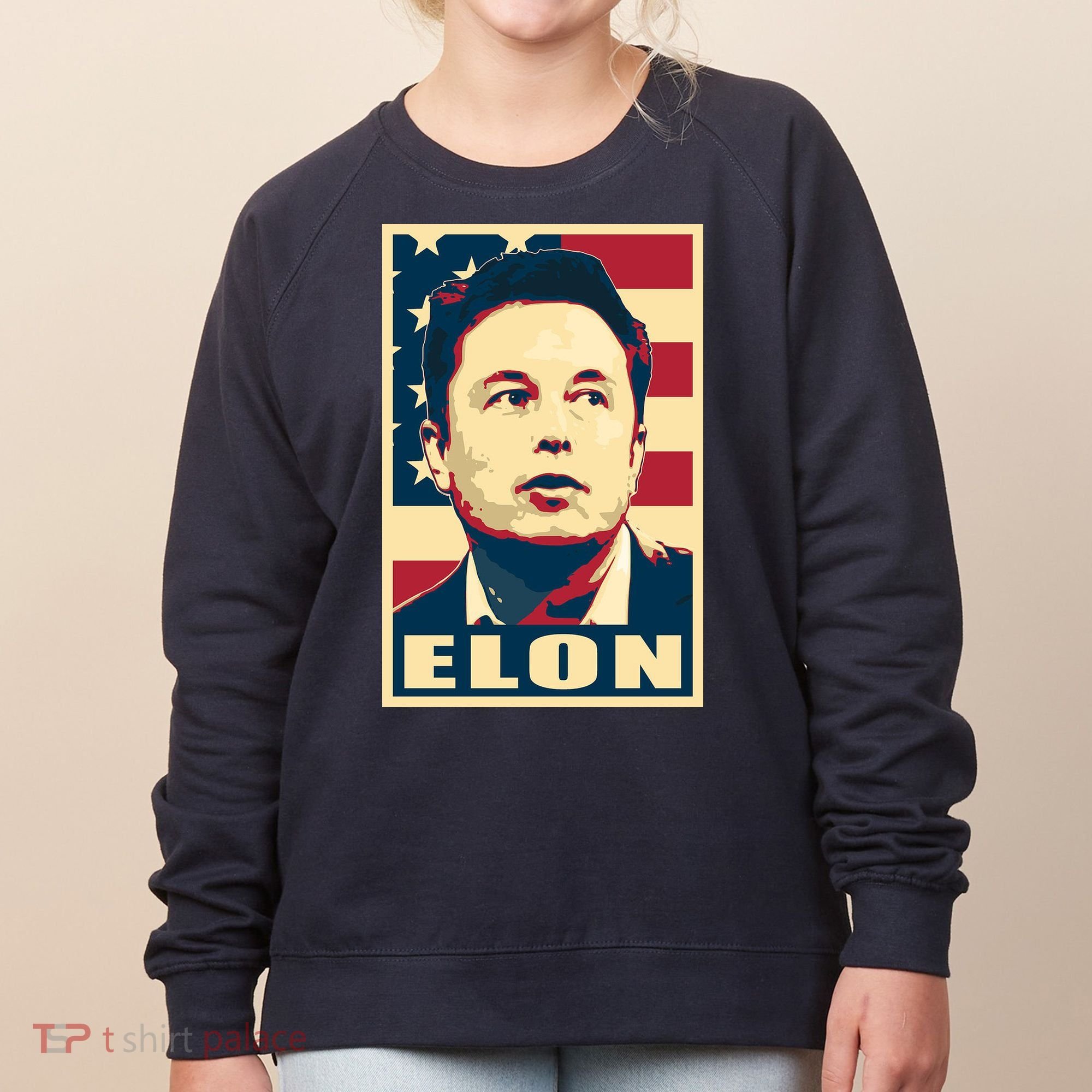 Elon Musk USA Retro Women's Sweatshirt