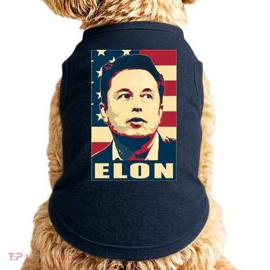 Elon Musk USA Retro Doggie Tank