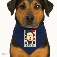 Elon Musk USA Retro USA-Made Doggie Bandana thumb 1