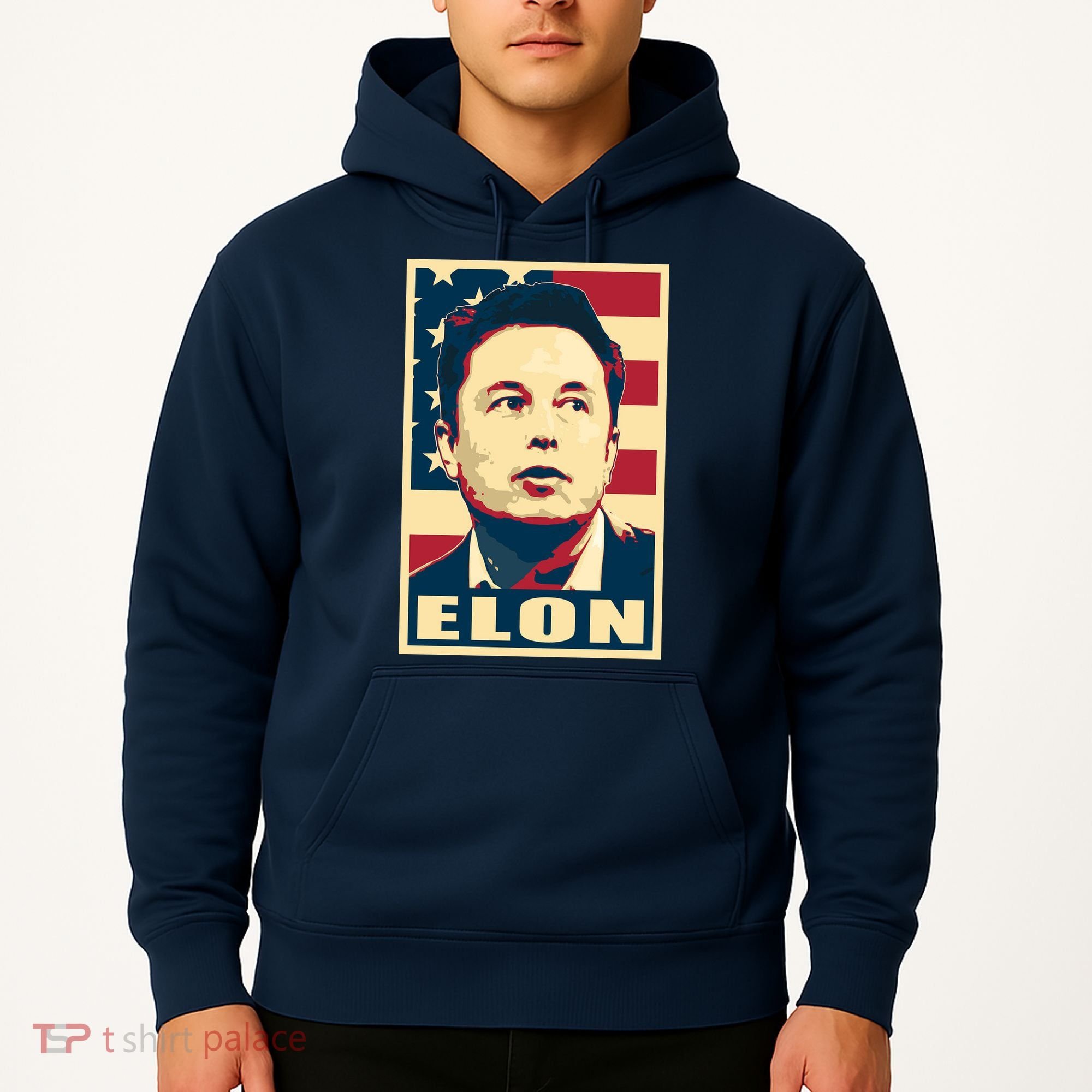 Elon Musk USA Retro Hoodie