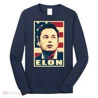 Elon Musk USA Retro Long Sleeve Shirt thumb 0