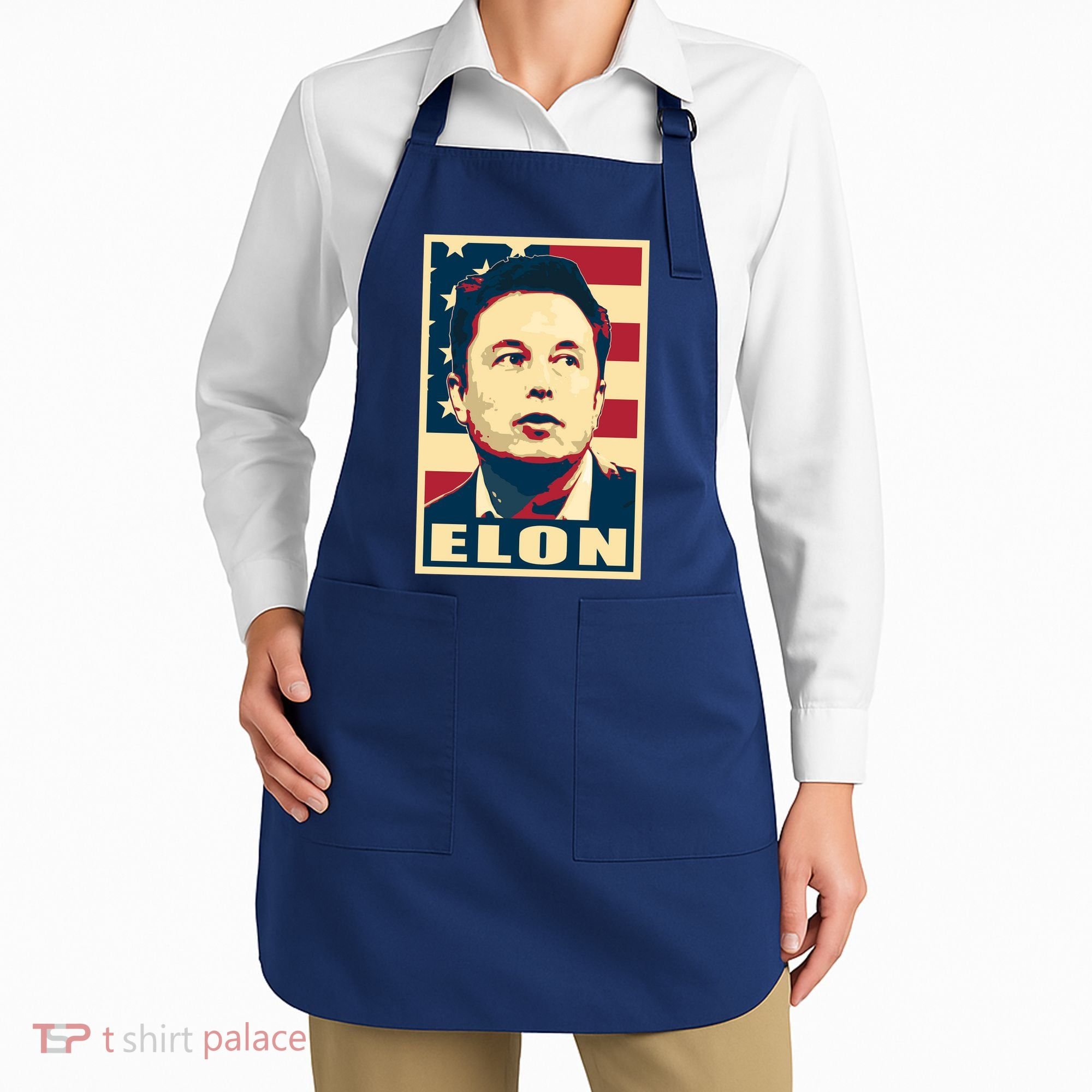 Elon Musk USA Retro Apron