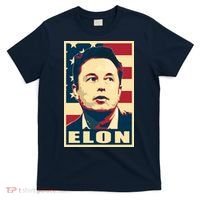 Elon Musk USA Retro T-Shirt thumb 0