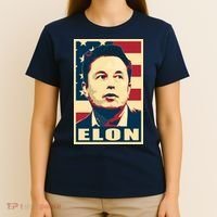 Elon Musk USA Retro T-Shirt thumb 4