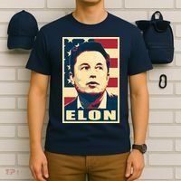 Elon Musk USA Retro T-Shirt thumb 6