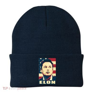 Elon Musk USA Retro Beanie
