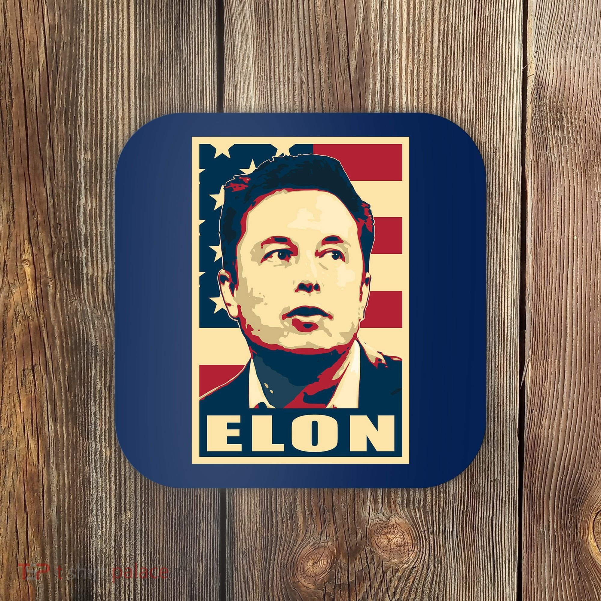 Elon Musk USA Retro Coaster