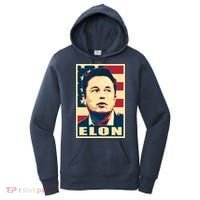 Elon Musk USA Retro Women's Hoodie thumb 0