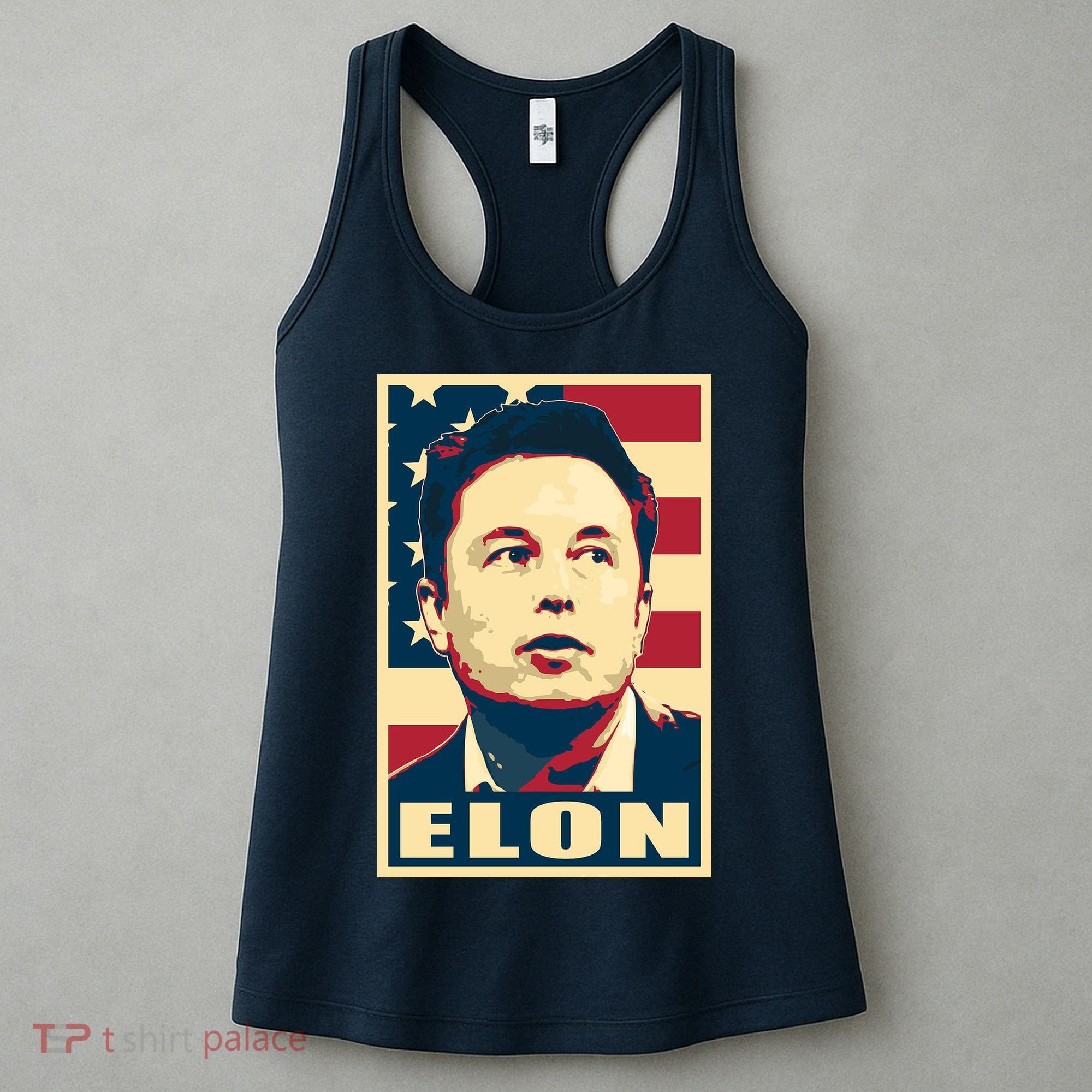 Elon Musk USA Retro Women's Tank Top