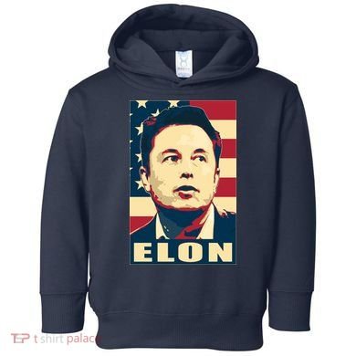 Elon Musk USA Retro Toddler Hoodie