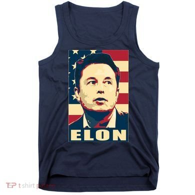 Elon Musk USA Retro Tank Top