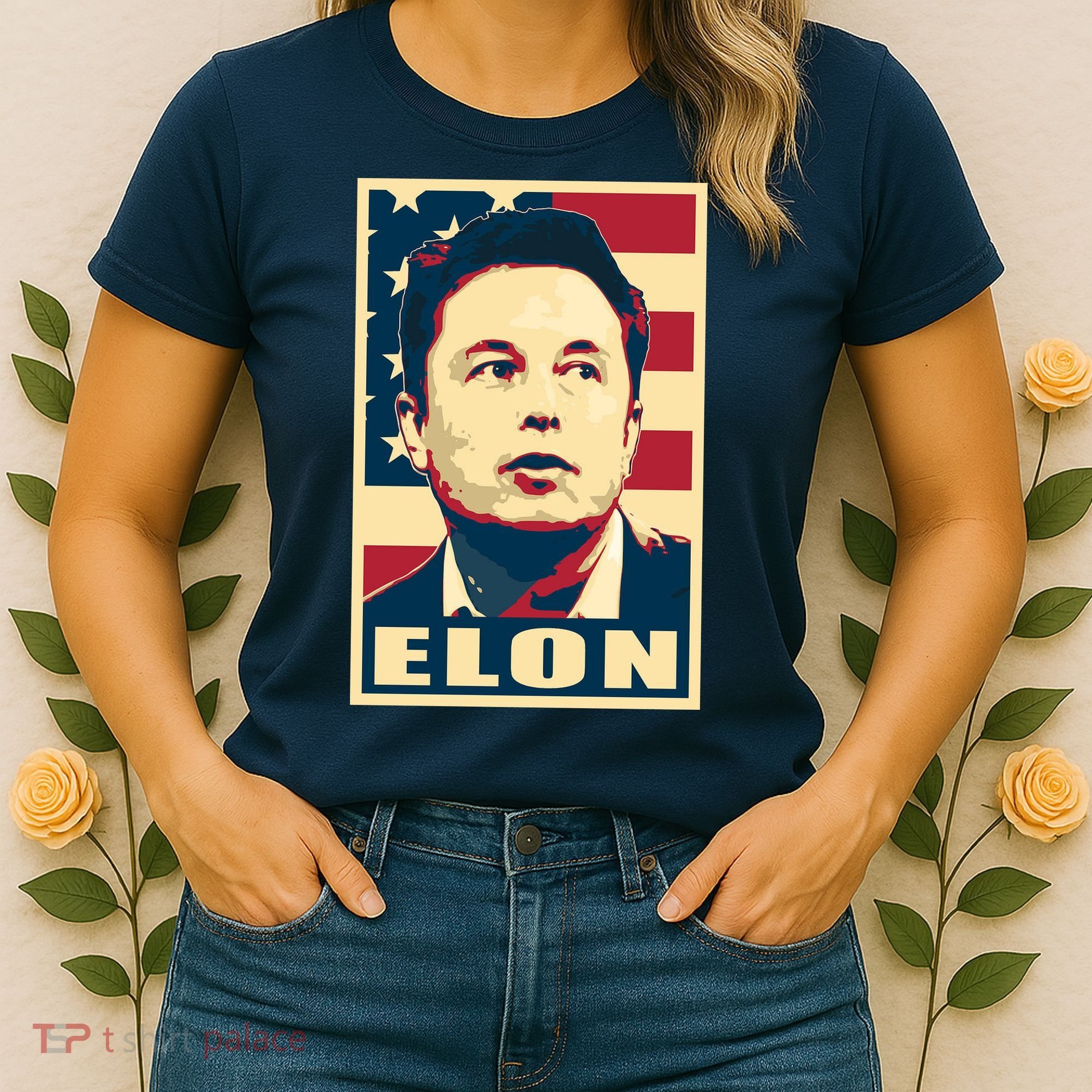 Elon Musk USA Retro Women's T-Shirt
