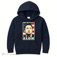 Elon Musk USA Retro Kids Hoodie thumb 0
