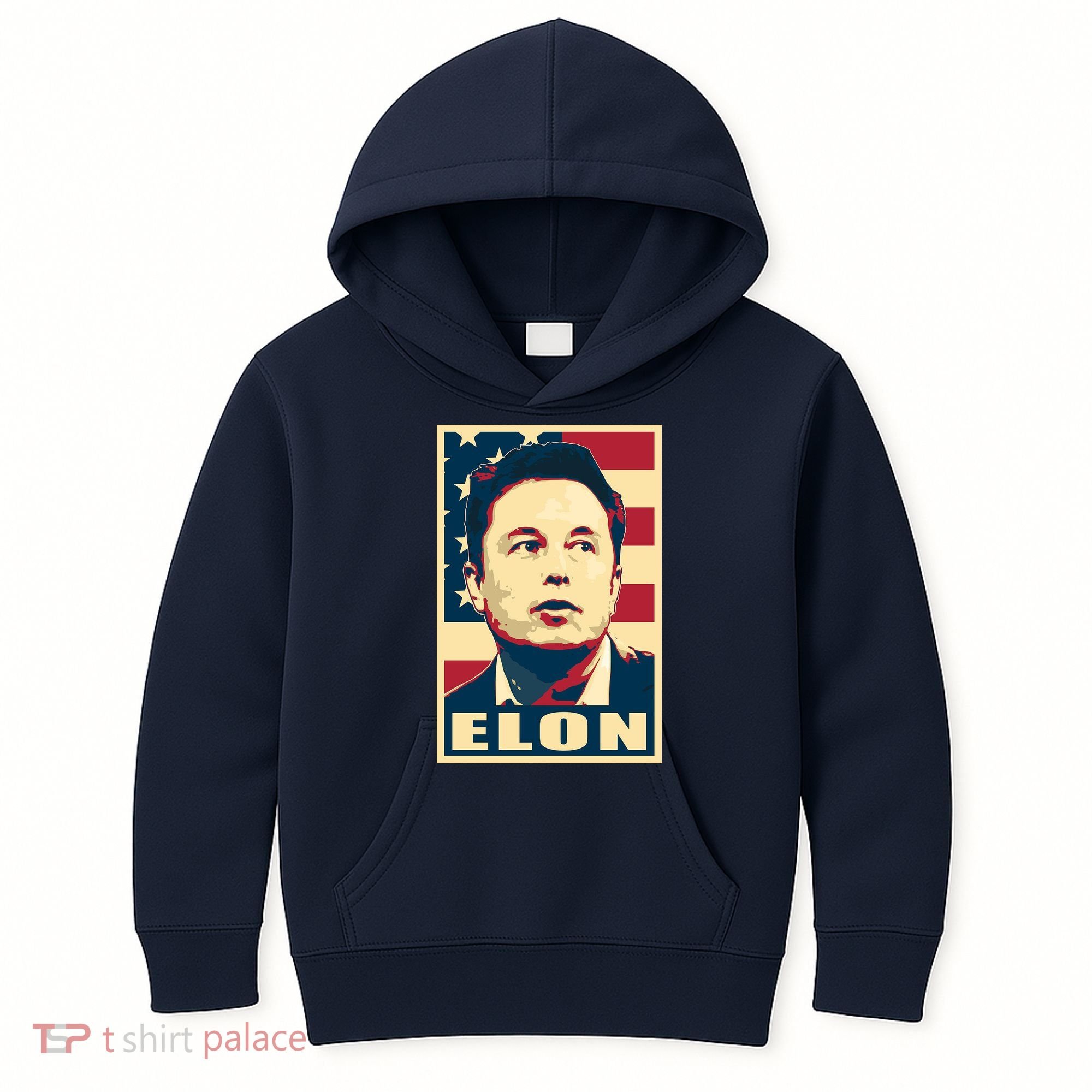 Elon Musk USA Retro Kids Hoodie