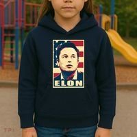 Elon Musk USA Retro Kids Hoodie thumb 3