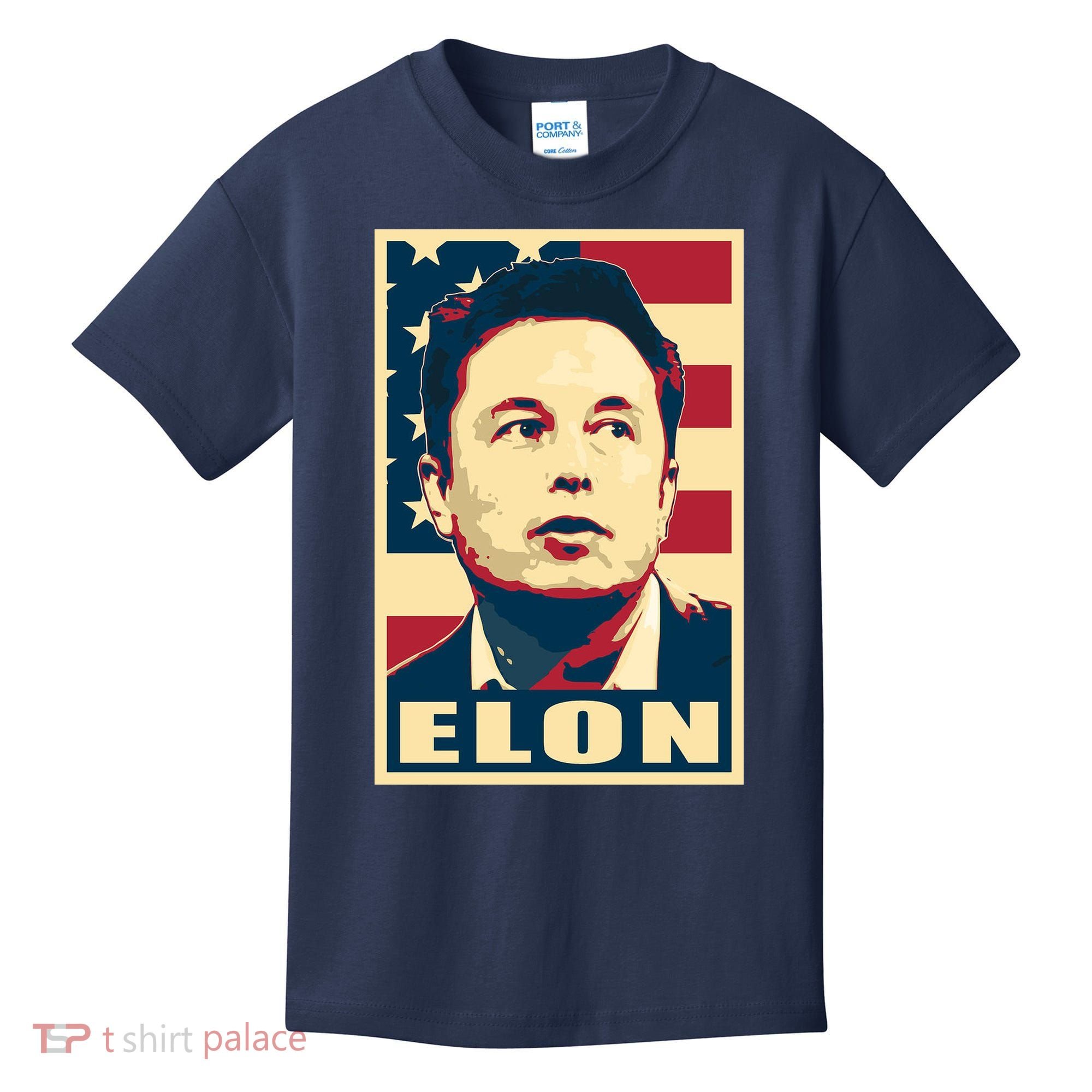 Elon Musk USA Retro Kids T-Shirt