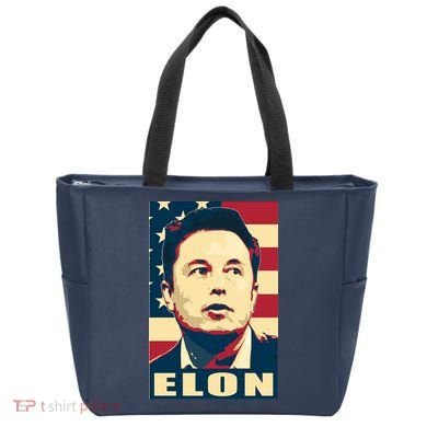 Elon Musk USA Retro Tote Bag