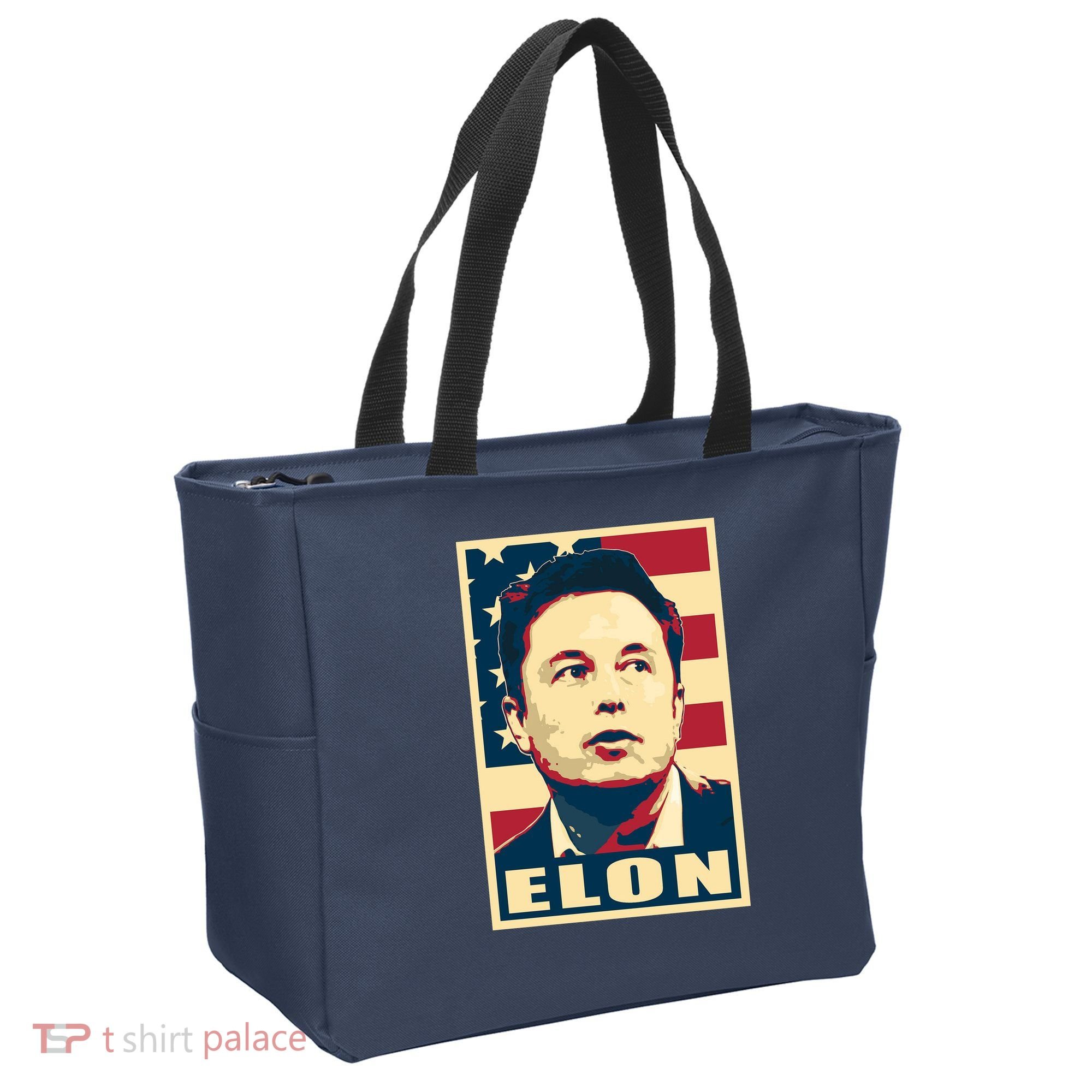 Elon Musk USA Retro Tote Bag