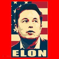 Elon Musk USA Retro Santa Hat thumb 1