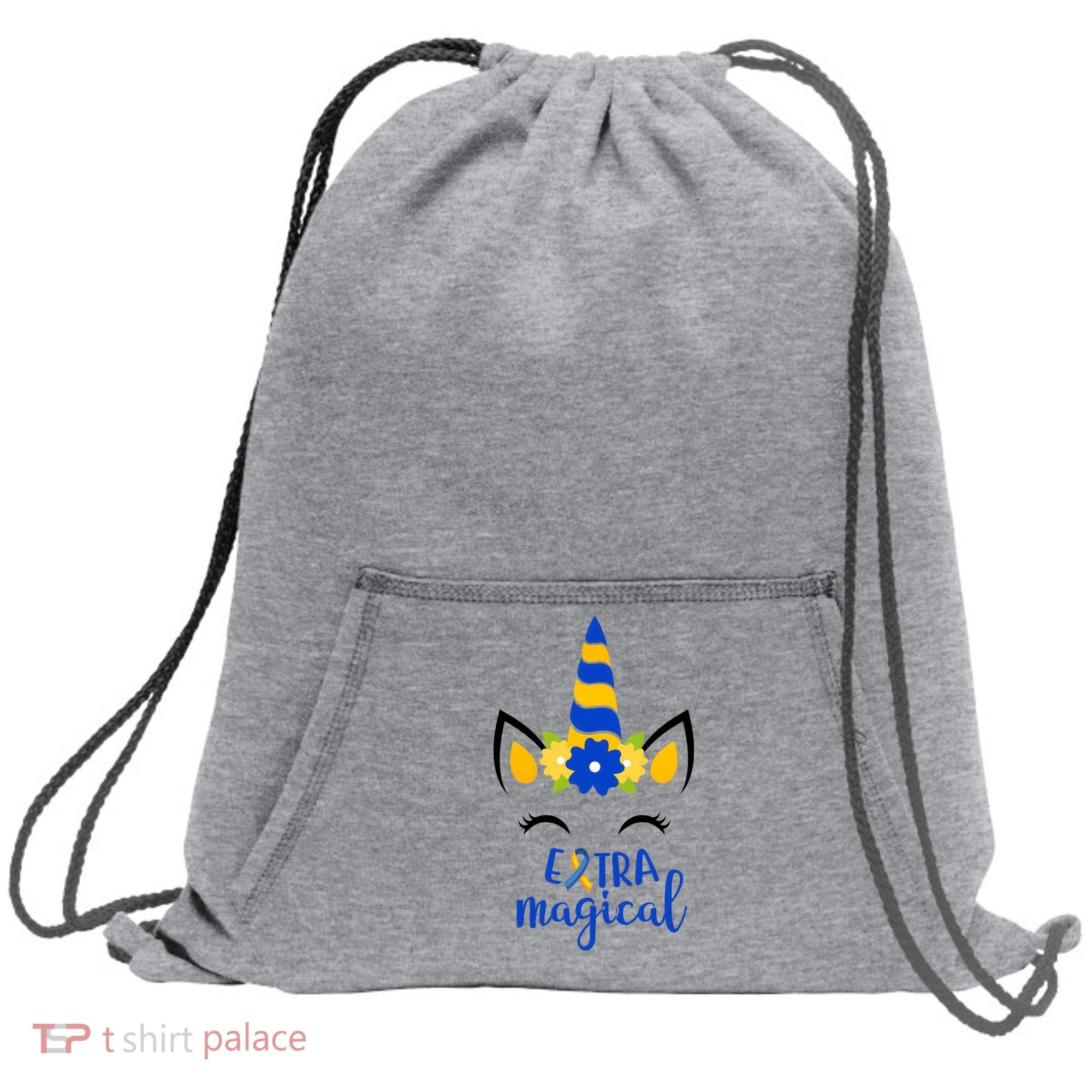 Extra Magical Unicorn Autism Awareness Sweatshirt Cinch Pack Bag