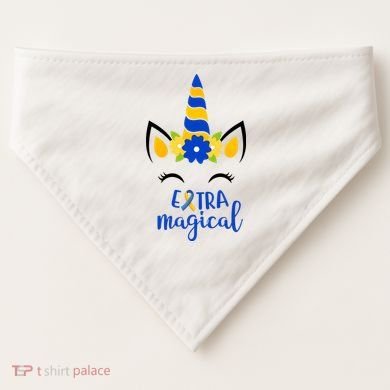 Extra Magical Unicorn Autism Awareness USA-Made Doggie Bandana