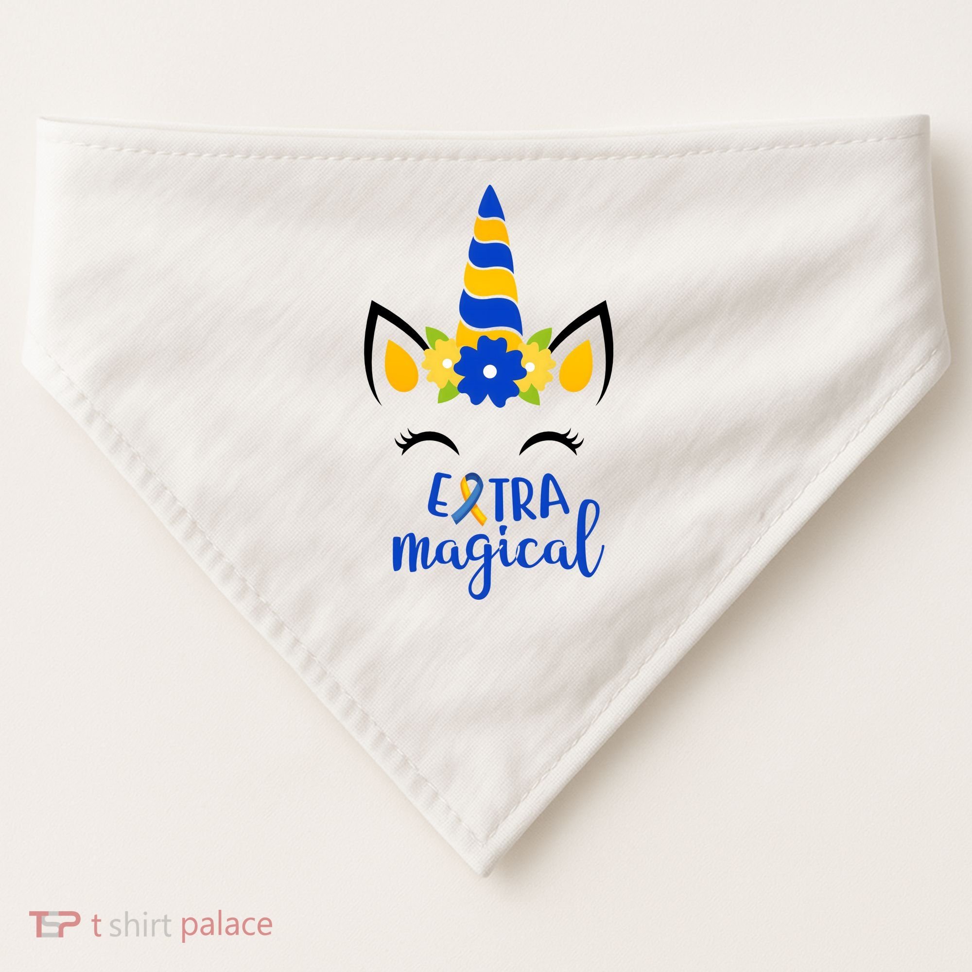Extra Magical Unicorn Autism Awareness USA-Made Doggie Bandana