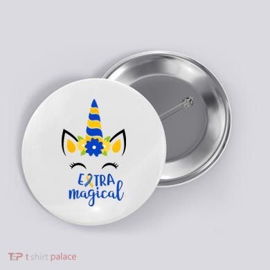 Extra Magical Unicorn Autism Awareness Button