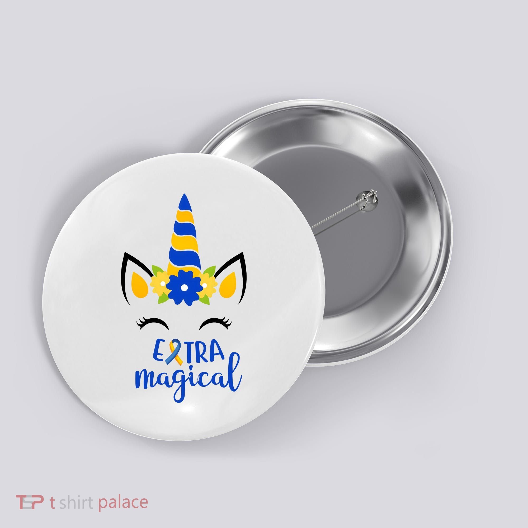 Extra Magical Unicorn Autism Awareness Button