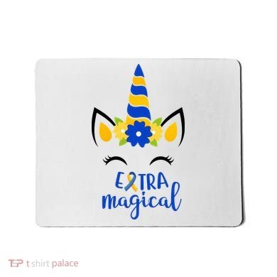 Extra Magical Unicorn Autism Awareness Mousepad