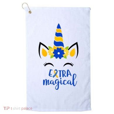 Extra Magical Unicorn Autism Awareness Golf Towel