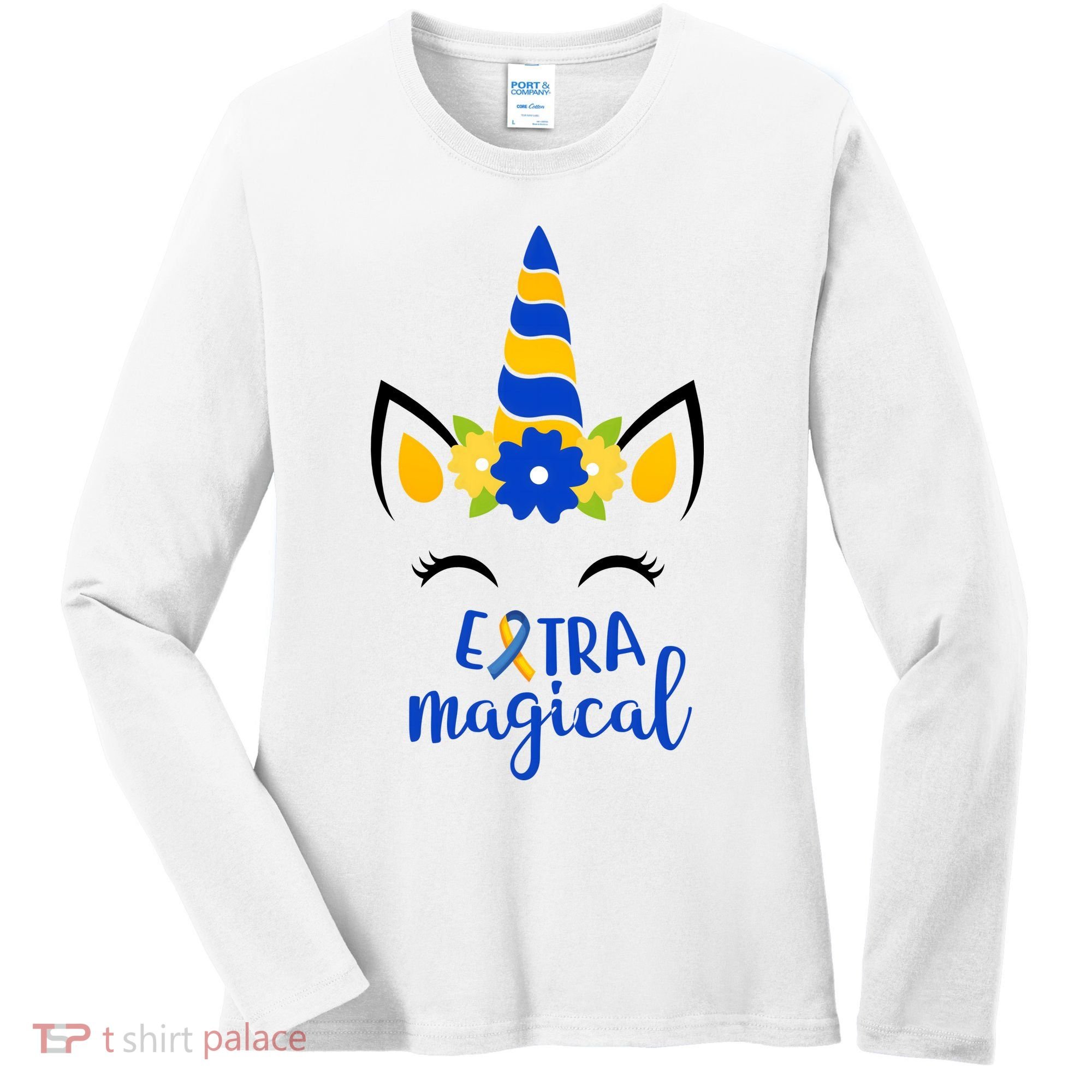 Extra Magical Unicorn Autism Awareness Women's Long Sleeve Shirt