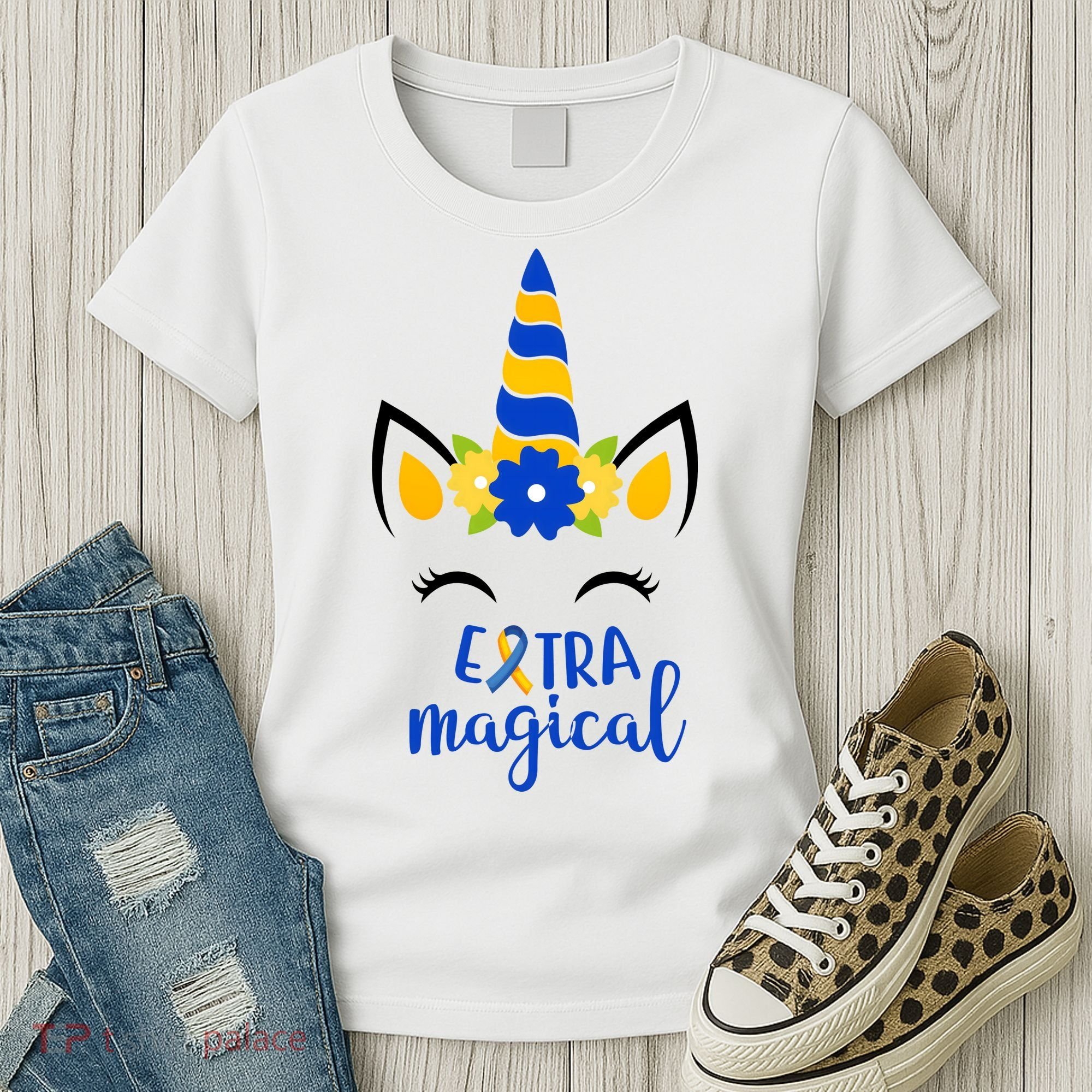 Extra Magical Unicorn Autism Awareness Women's T-Shirt