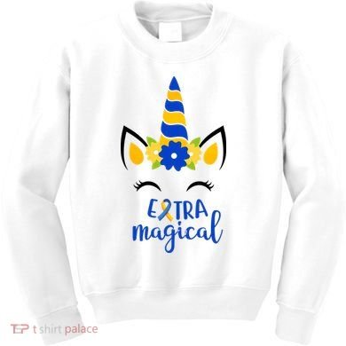 Extra Magical Unicorn Autism Awareness Kids Sweatshirt