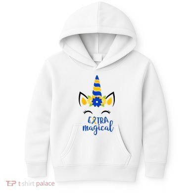 Extra Magical Unicorn Autism Awareness Kids Hoodie