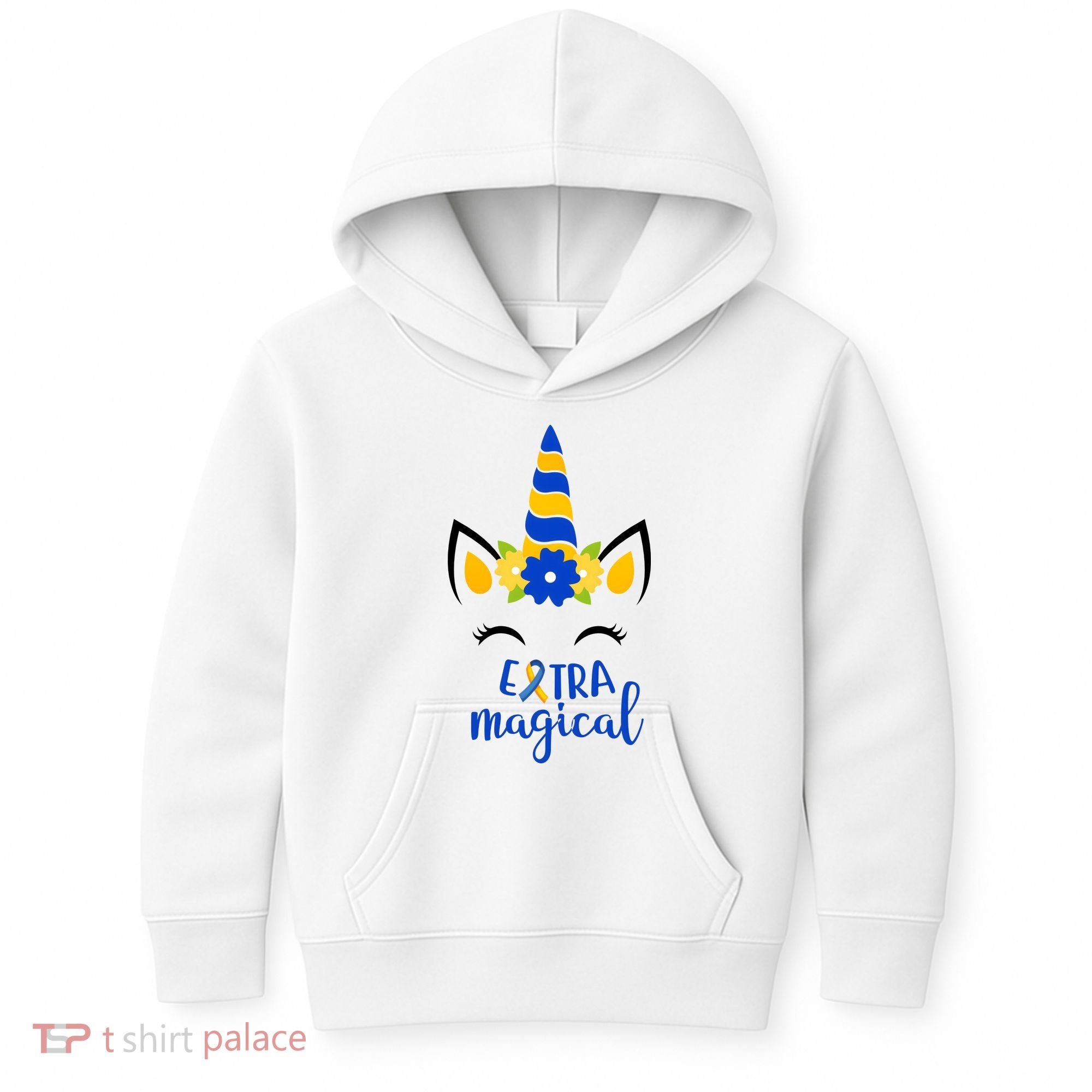 Extra Magical Unicorn Autism Awareness Kids Hoodie