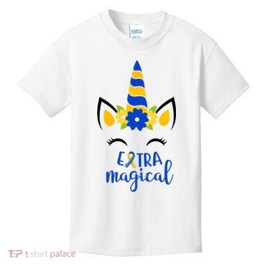 Extra Magical Unicorn Autism Awareness Kids T-Shirt