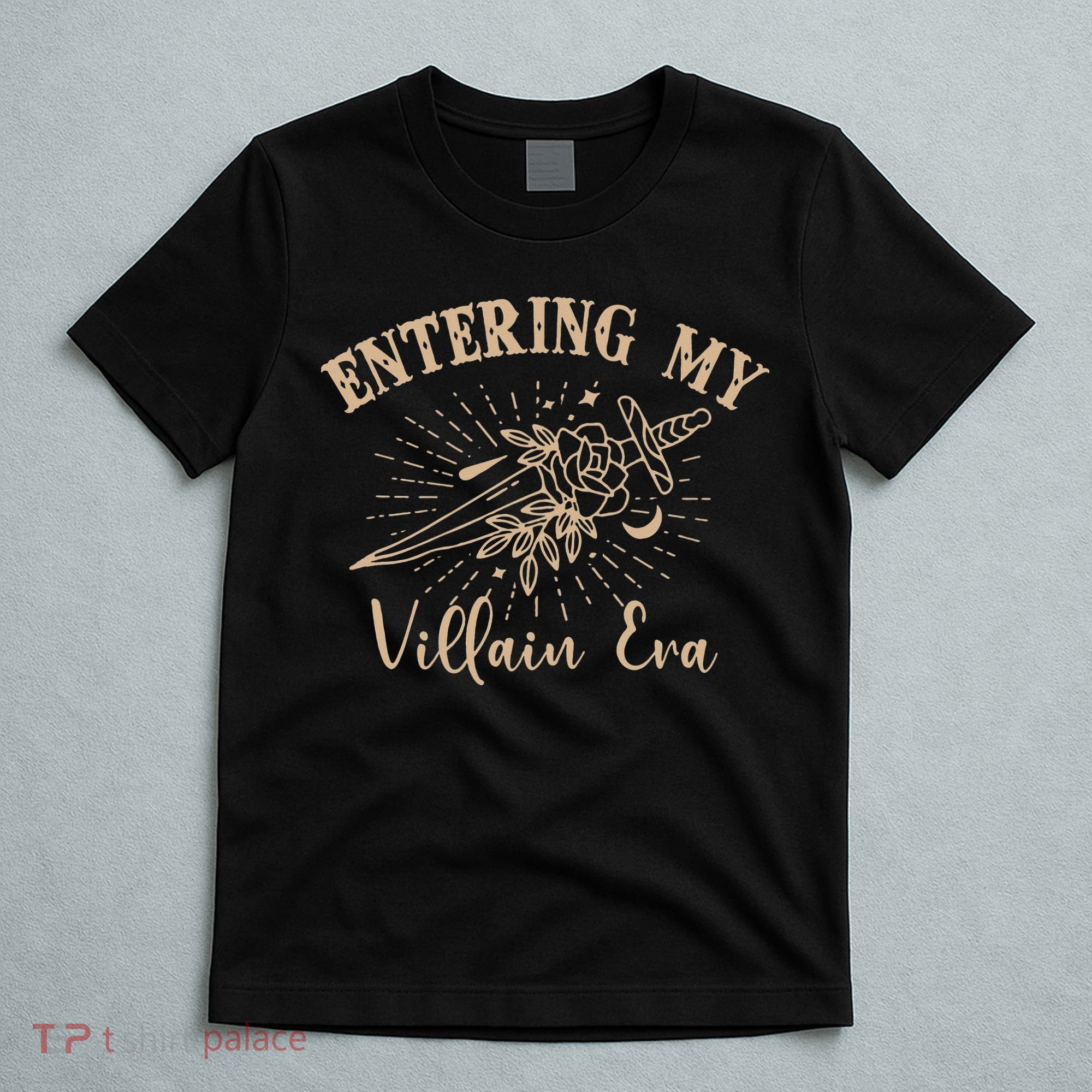 Entering My Villain Era Feminist Book Lover Female Character T-Shirt