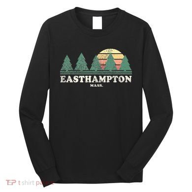 Easthampton Ma Vintage Throwback Retro 70s Design Long Sleeve Shirt