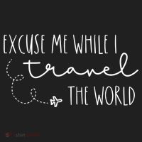 Excuse Me While I Travel The World! Funny Christmas Costume Meaningful Gift Beanie thumb 2